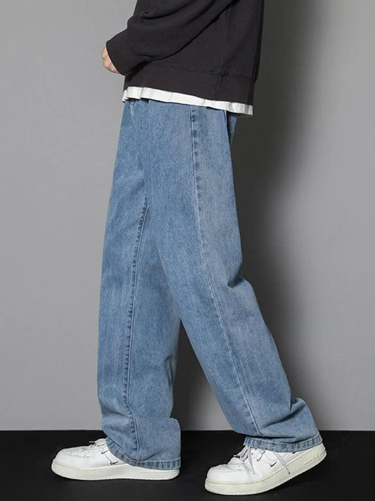 Casual Straight Denim Long Jeans
